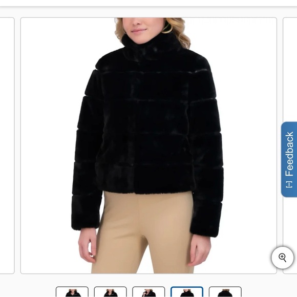 Karl Lagerfeld Black Teddy Jacket - Picture 4 of 5